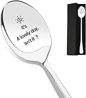 Personalized Engraved Spoon - Unique Christmas Birthday Mother's Day Gift for Mom Dad Wife Friends | Stainless Steel Coffee Stirrer