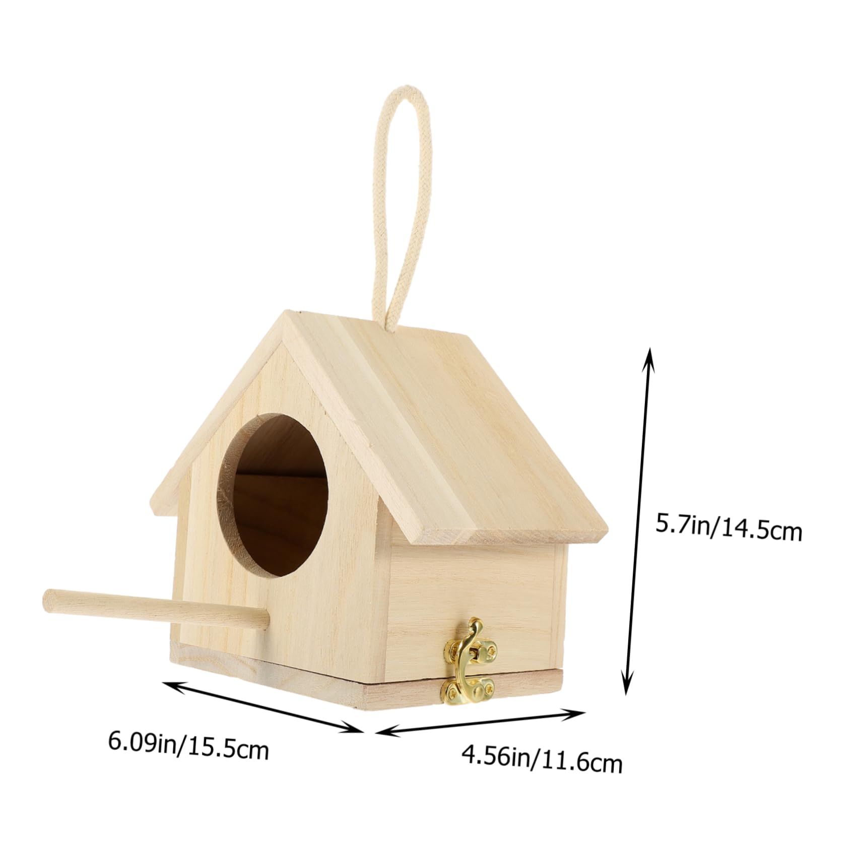 BCOATH Wooden Bird Nest Home Adornment Delicate Nest Decor for Garden Desktop Random for Rooms and Outdoor Spaces