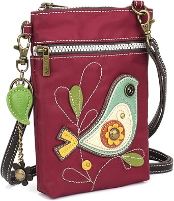 CHALA Crossbody RFID Cell Phone Purse - Women Nylon/Faux Leather Multicolor Handbag with Adjustable Strap Venture