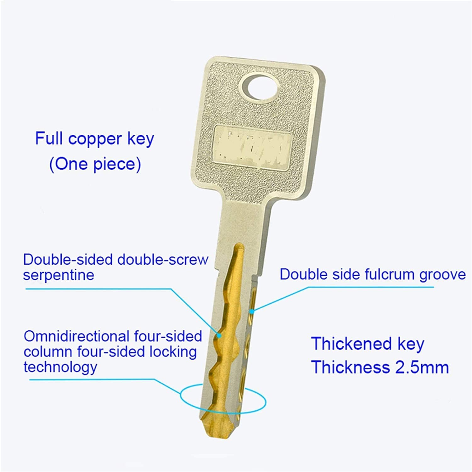 Cilindro della serratura, Serratura singola aperta 70 75 80 105 110 mm a cilindro for porta colpita