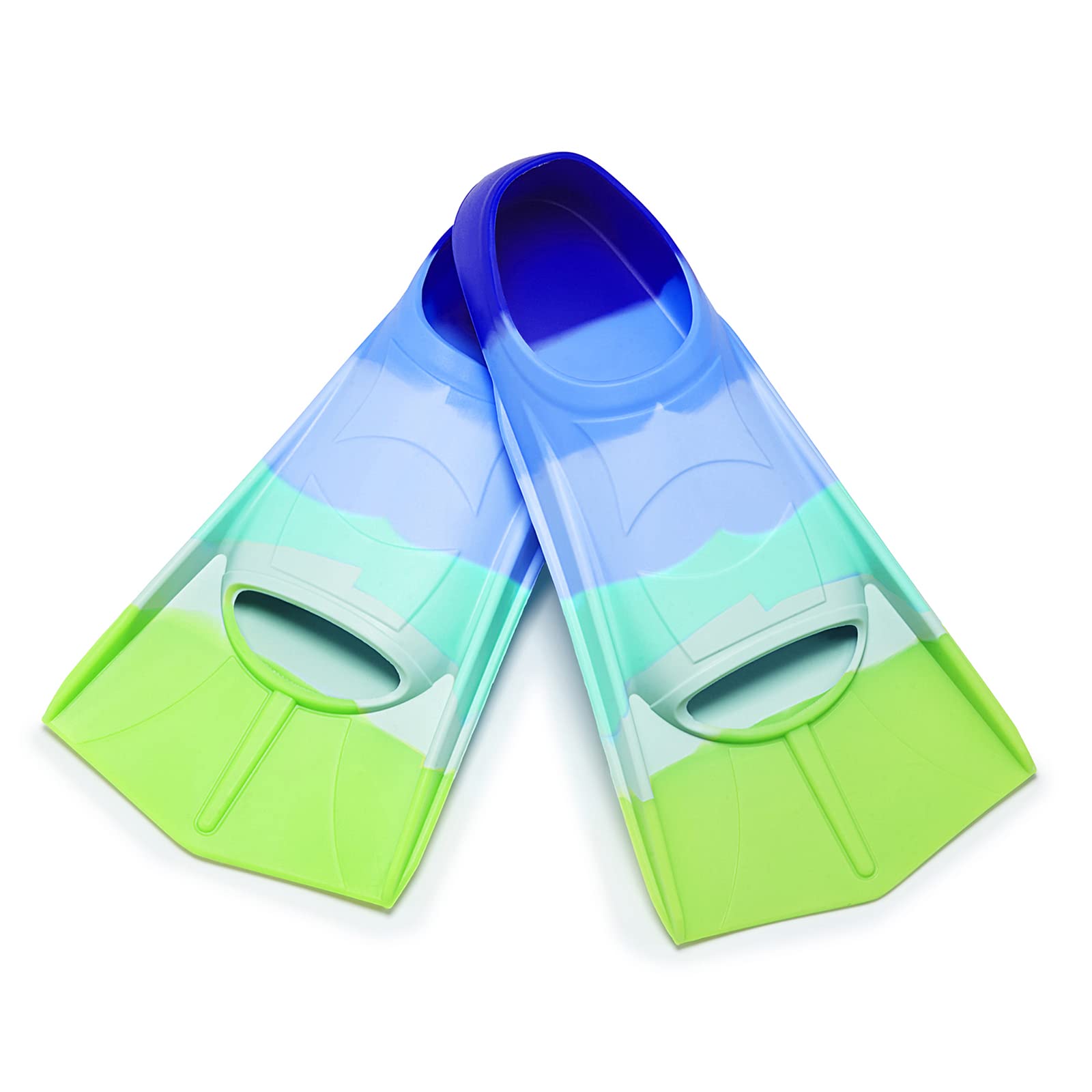 Aletas de natación para niños, aletas cortas para jóvenes, aletas de natación, aletas de entrenamiento de natación para natación, para niños, niñas, niños principiantes