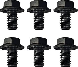 6 Pcs 2307304 Torque Converter Bolt kit for GM Transformers 4L60E 4L65E 4L70E 4L80E 700R4 200-4R 3L80 4T60E 4T65E M10-1.5x16 Flange Bolts, Grade 10.9 Galvanized Iron