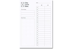 The Time Box Daily Time Management Planner: Time Blocking To Do List Planning Pad
