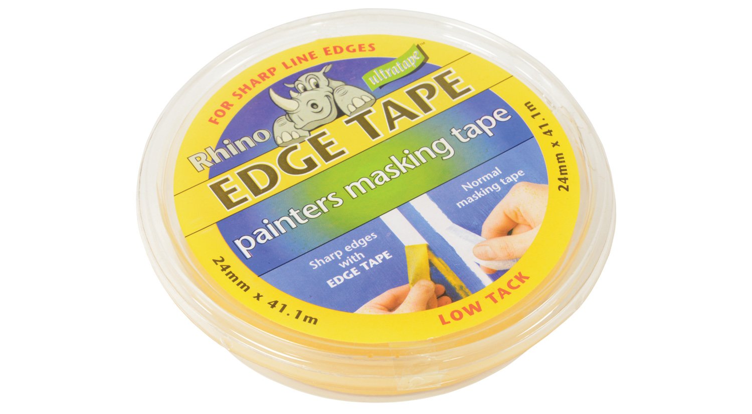 Yellow Edge Masking Tape 24mm x 41.1m TA126L