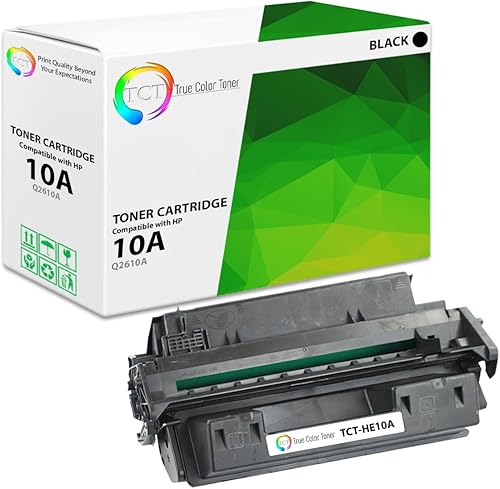 TCT Cartucho de tóner 10A Repuesto compatible de alta calidad para impresoras HP 10A Q2610A negro, funciona con impresoras HP Laserjet 2300 2300L