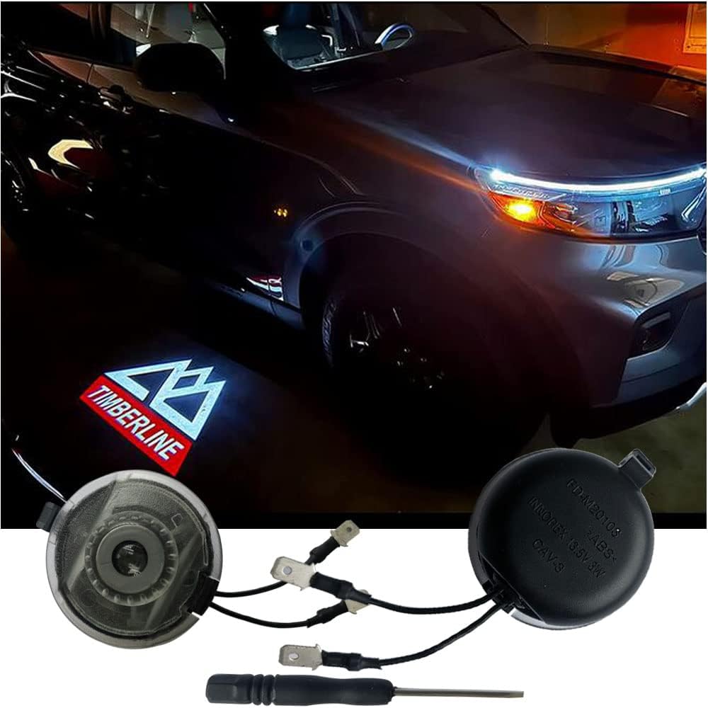 2pcs set Side rear view mirror projector ghost shadow puddle logo light for Explorer Timberline Puddle Lights 2003-2023 year