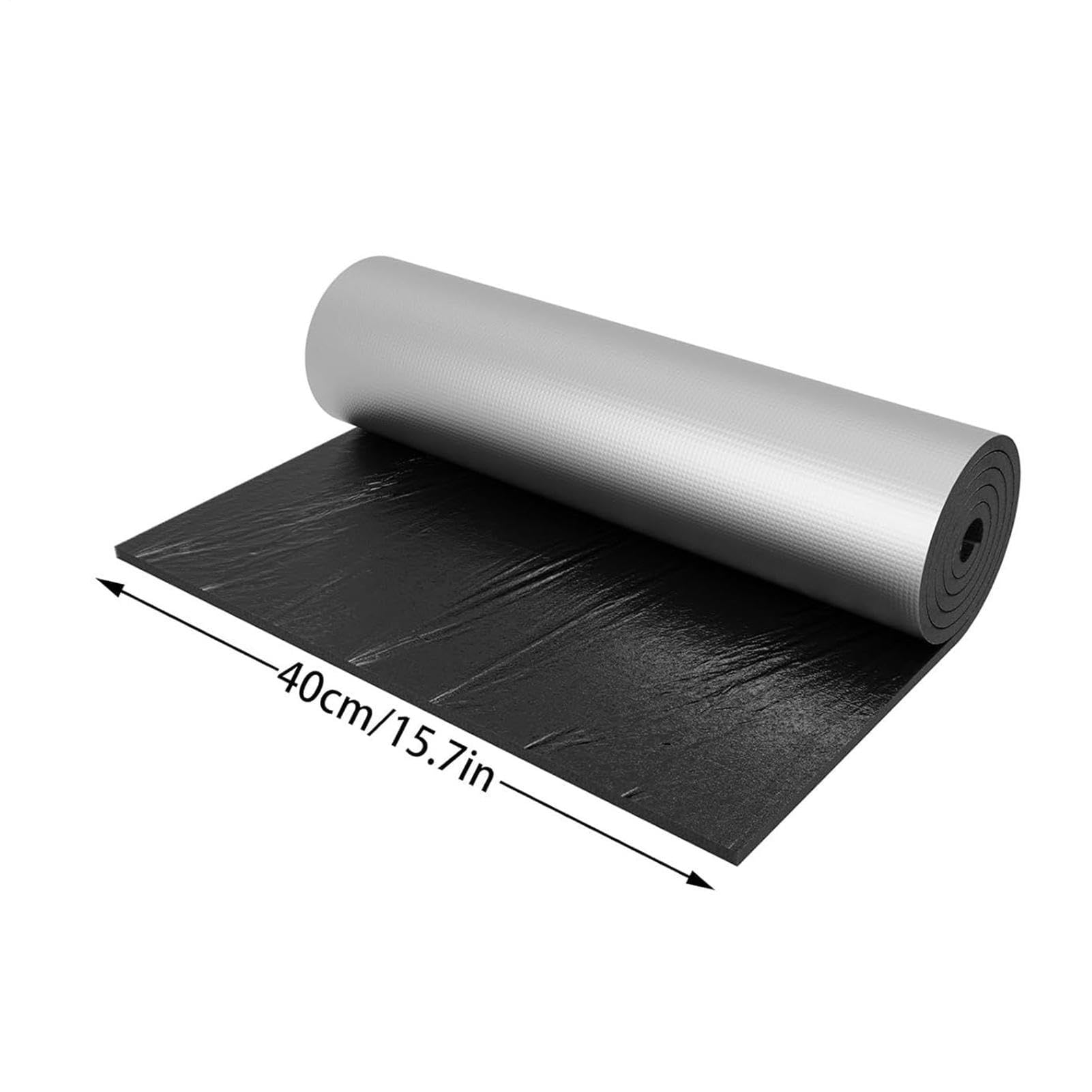 Almohadilla para tanque de inodoro, uso versátil, 100 x 40 cm, kit de aislamiento para tanque de inodoro, forro para tanques, protección anticondensación, forma bañera, ducha, fregadero, baño, cocina