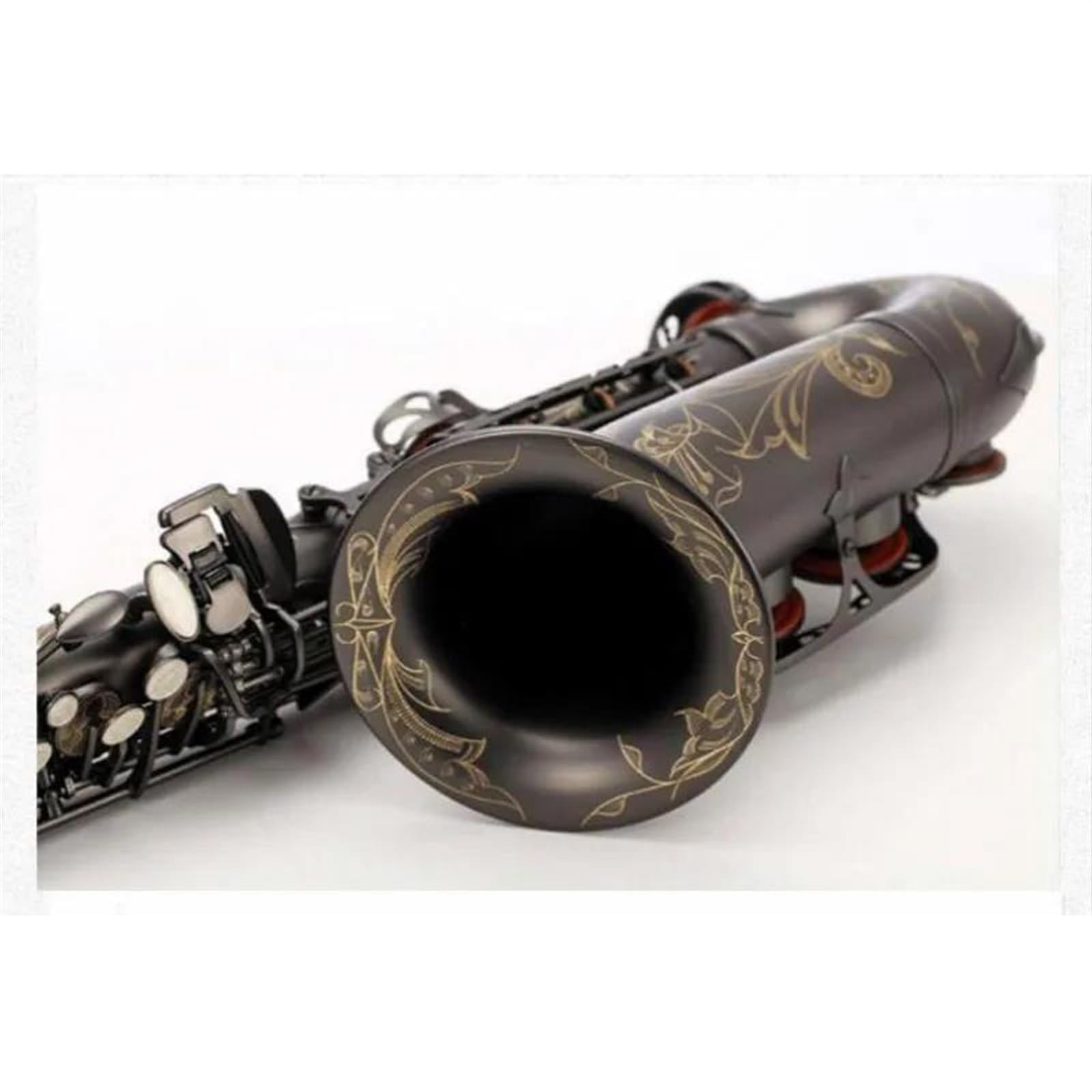 Eb Tune Saksofon Altowy Instrument Muzyczny Unikalny Mosiężny Czarny Niklowany Saksofon E Płaski Saksofon Z Etui profesjonalny Saksofon