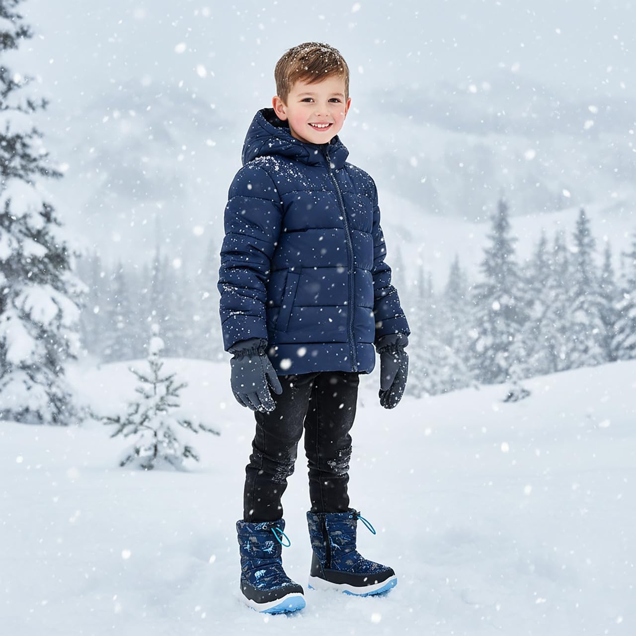 Nova Toddler Boy's and Girl's Winter Snow Boots - Image 5