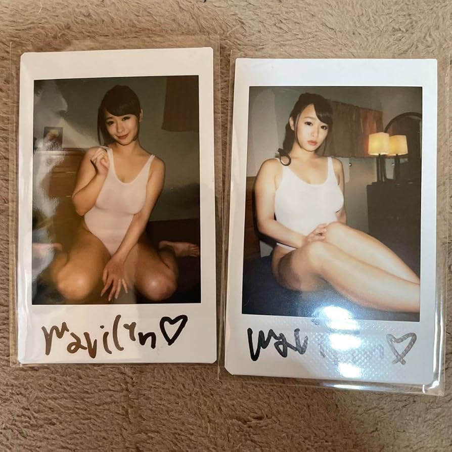 Amazon.co.jp: 白石茉莉奈サイン入りチェキ2枚セットA : 文房具