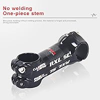 Vista 2 de RXL SL 25.4 vástago de fibra de carbono vástago 6° vástago MTB vástago de bicicleta de montaña vástago grado 6 para bicicleta de carretera MTB Negro