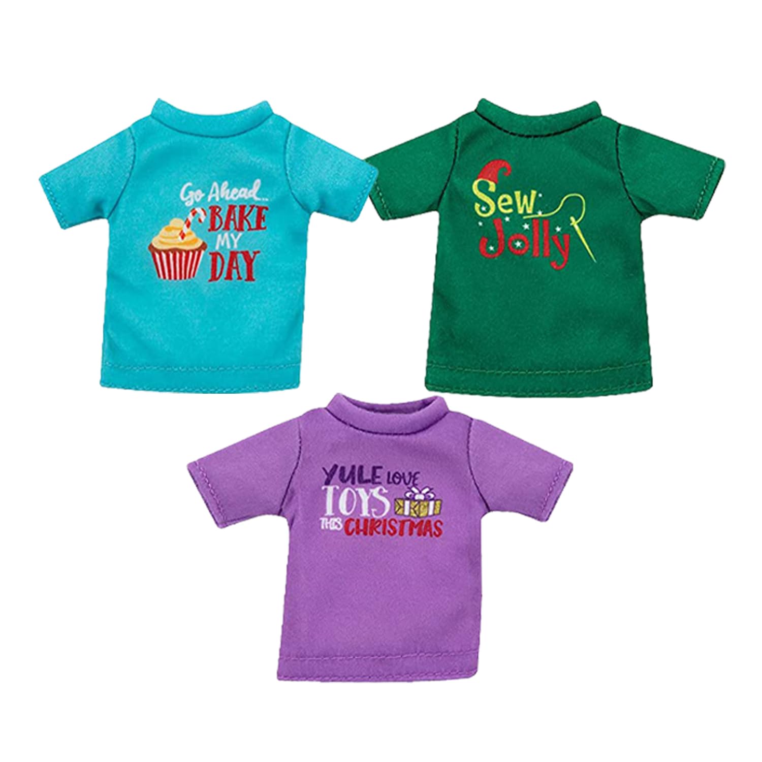 The Elf on the Shelf Elf Mates - Dark Tone Super Pack: 3 Elf Dolls and 3 Shirts