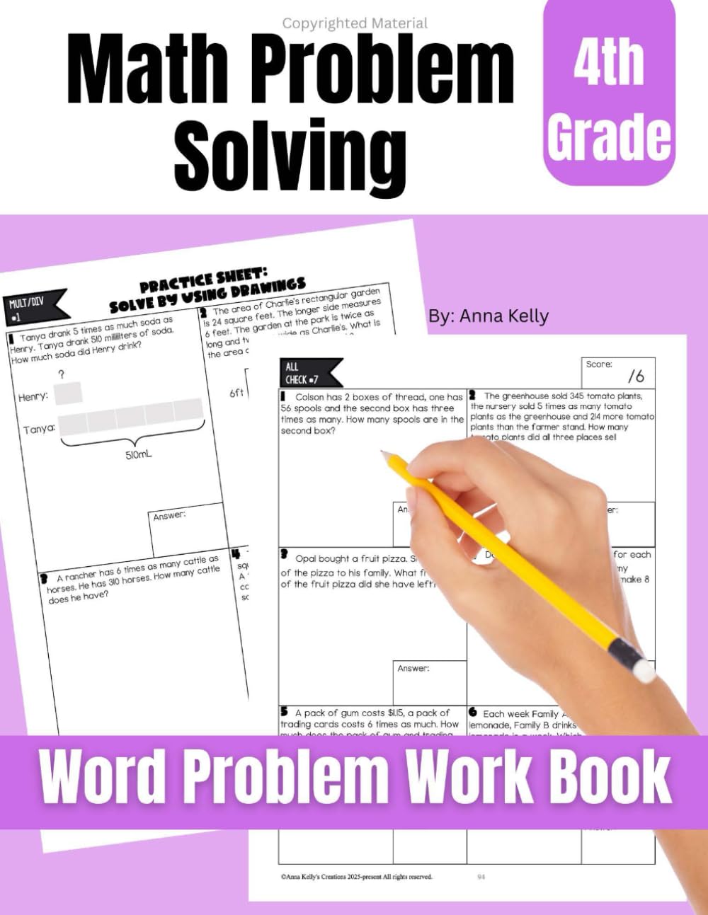 Word Problem Work Book 4th Grade: Math Problem Solving (Math Word Problems)