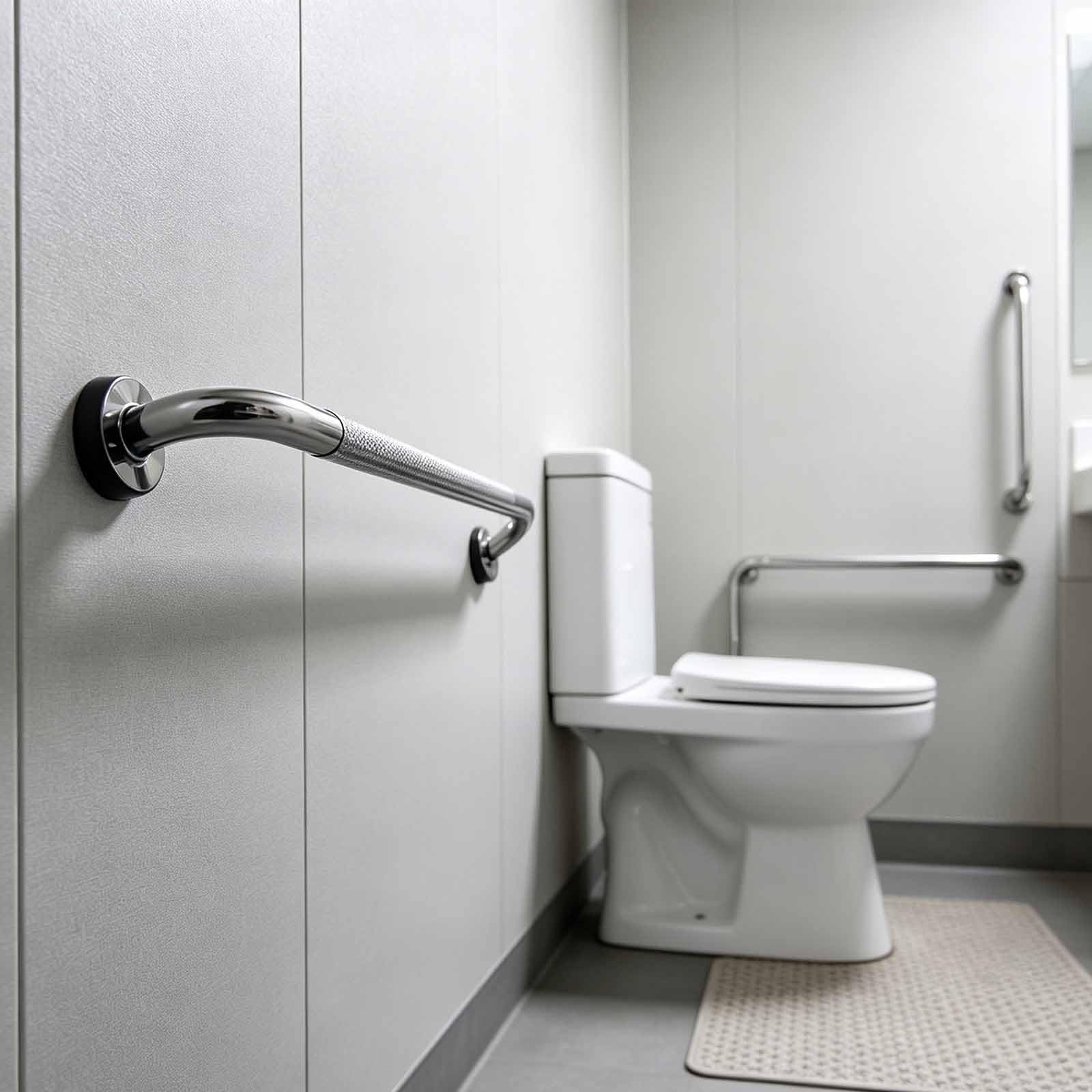 Dispositivo De Asistencia para Personas Mayores con Superficie Antideslizante Moleteada, Barra De Apoyo para Baño Y Aseo, Ideal para Personas, Discapacitadas Y Embarazadas.(53.5cm)