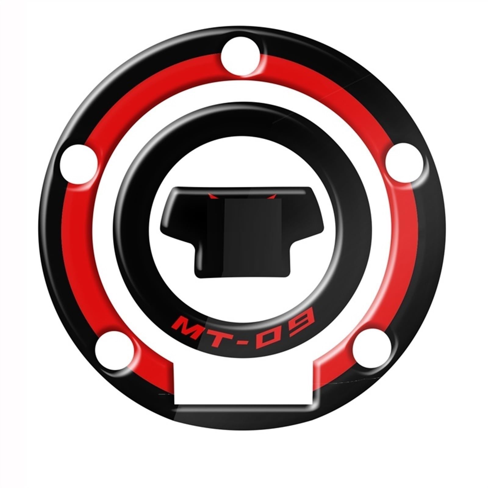 Motorcycle Fuel Tank Cap Sticker for Yamaha MT MT-07 MT-09 MT07 MT09 FZ-07 FZ-09 Decorative Protector Carbon-Look(Color1)