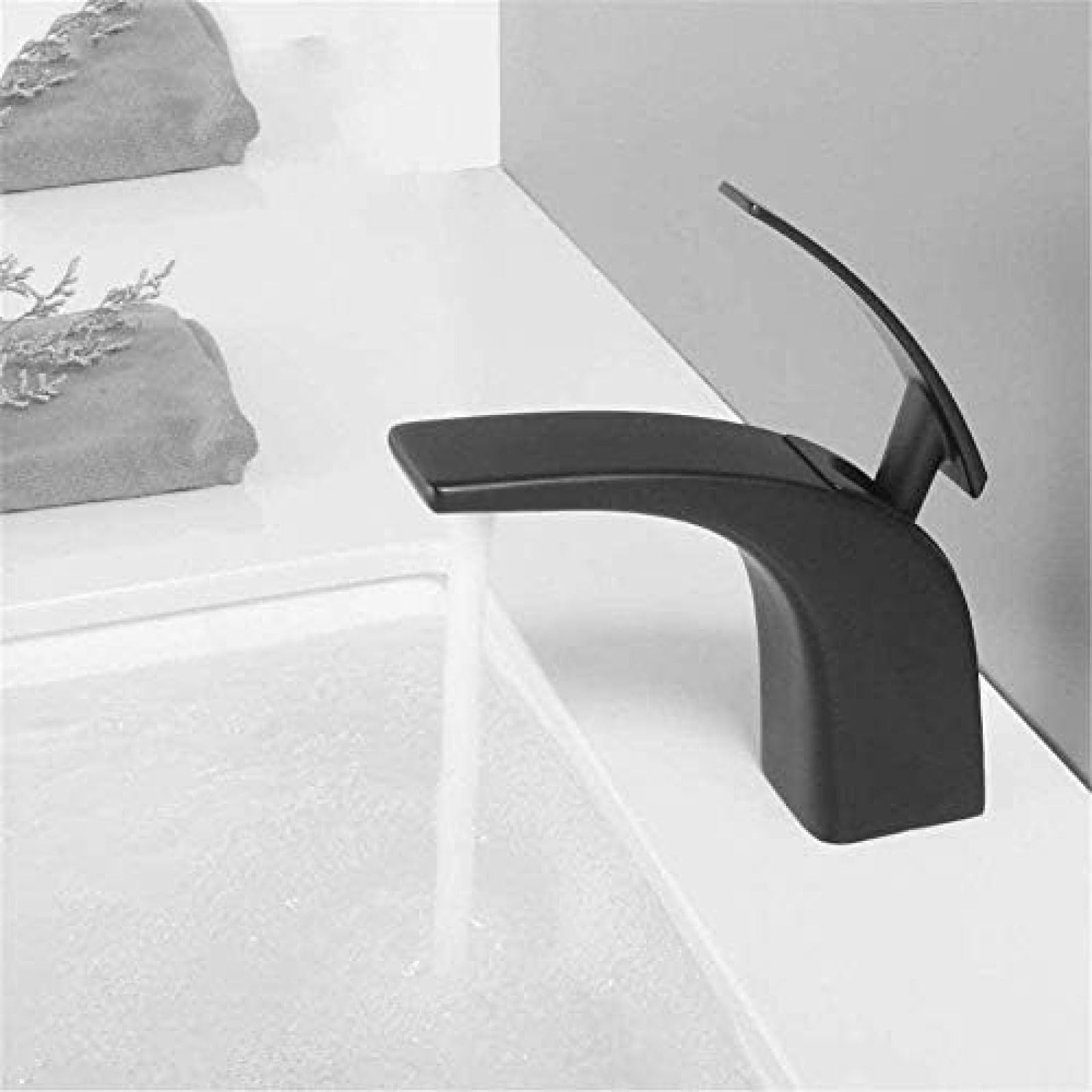 Faucet Bathroom Sink Faucet Solid Brass Basin Faucet Matte Black Chrome High Design Modren Washing Mixer Water Tap