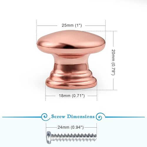 Miniatura 2 de Probrico Pomos modernos de un solo agujero para puertas de gabinetes de cocina, cajones de tocador, tocador de baño, mesitas de noche y armarios, 1