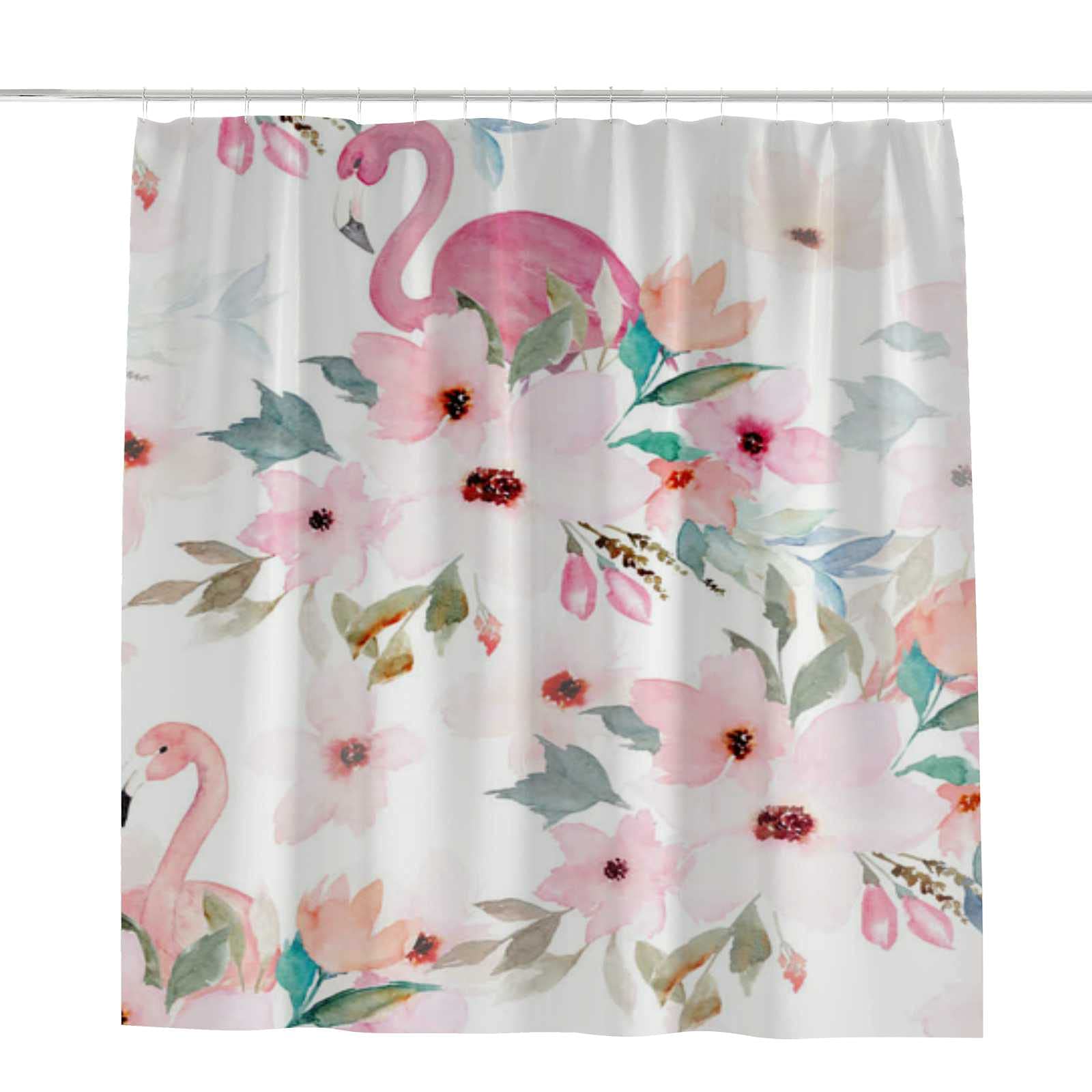 Rideau de douche aquarelle pour une décoration de salle de bain moderne