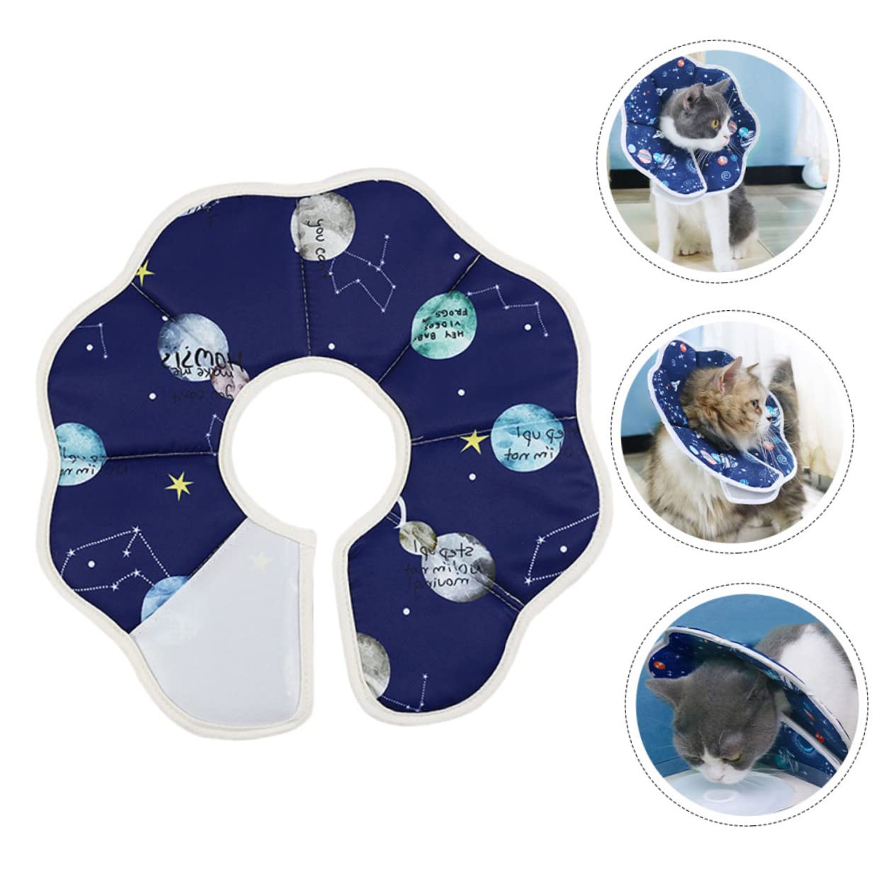 Didiseaon 4 Pezzi Collare A Cono Composto Cono Per Cani Alternativa Dopo L'Intervento Gatto Morbido Collare A Per Gatti Collo Di Gatto Per Gatti