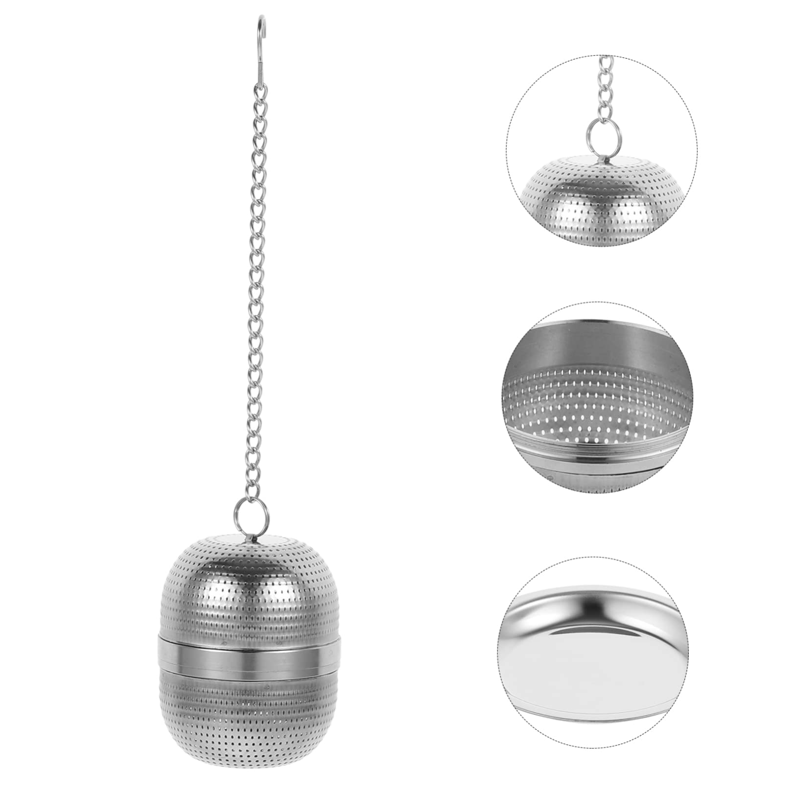 DECHOUS 4pièces Infuseur à Thé Réutilisable Acier Avec Filtre Pour Thé Avec Plateau Pour Maison Bureau