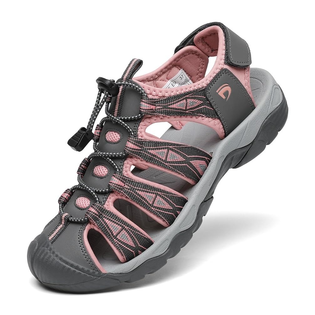 Dannto Sandalias Deportivas Mujer para Exterior Senderismo Antideslizantes Trekking Deportivas Casuales Sandalias de Playa