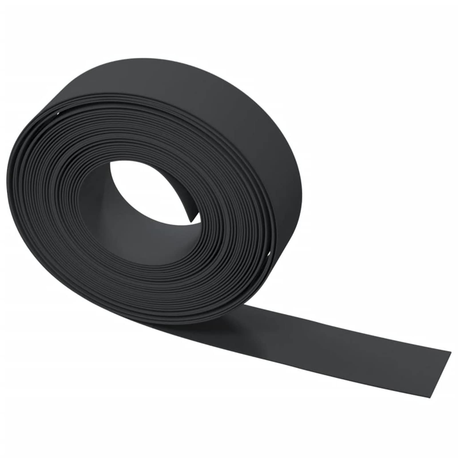 Homgoday Bordura de jardín Polietileno Negro 10 m 15 cm Ribetes y Bordes para jardín Bricolaje