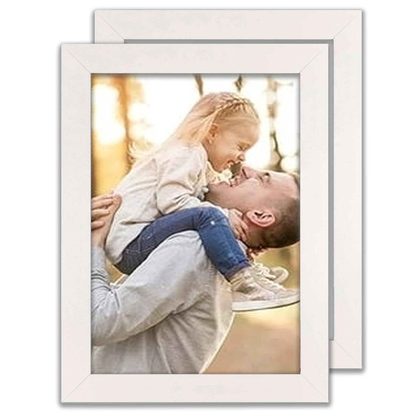 MH Home Photo Frame, Picture Frame, Certificate Frame & Wall Mountable (White, A3 (30 x 42 cm) - 2 Pack)