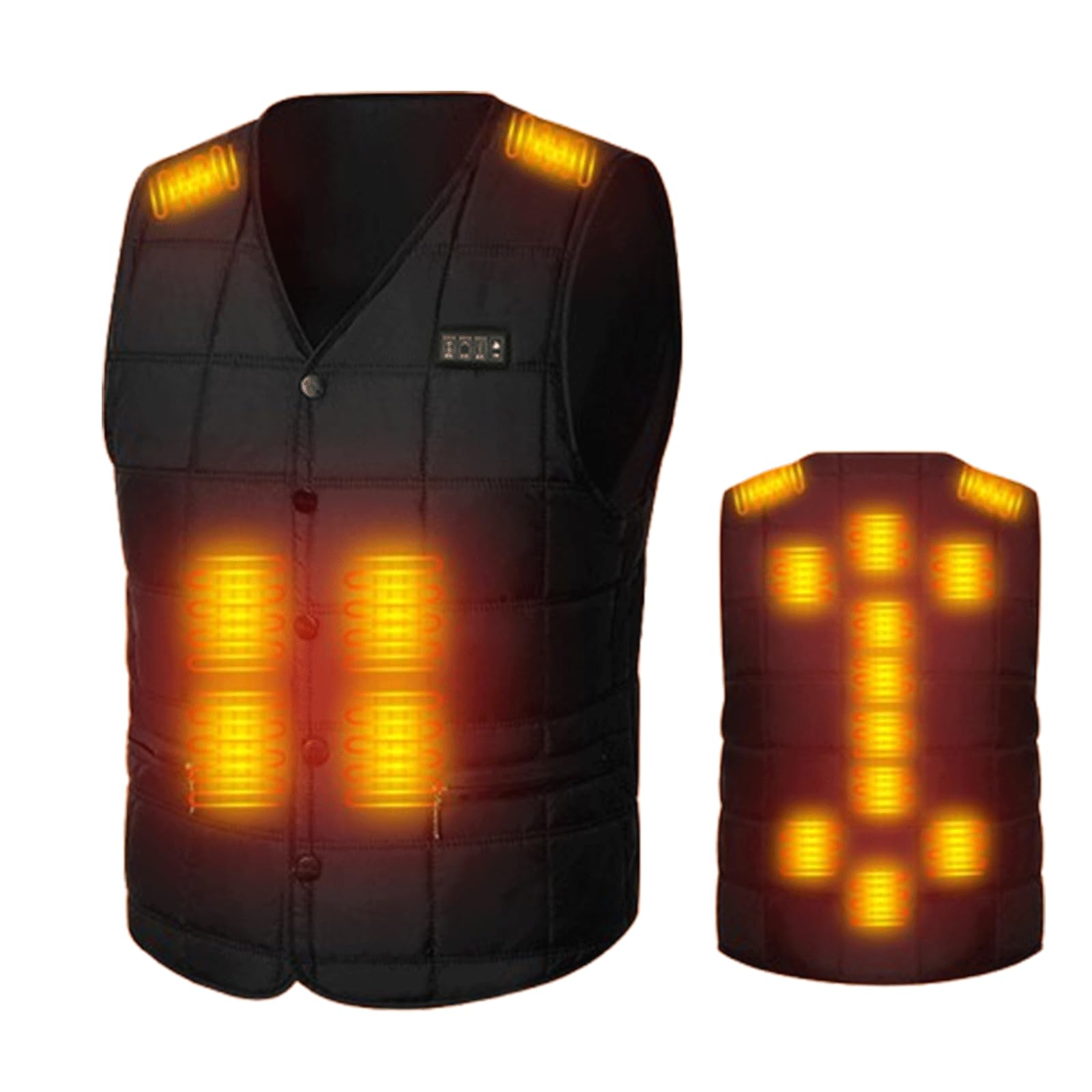Chaleco calefactable recargable con USB lavable FGRID para frío exterior 6