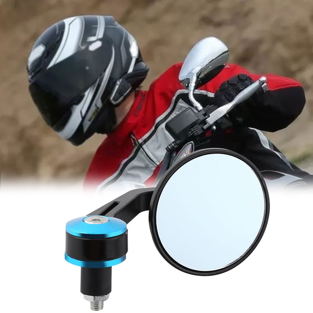 2 pz/paia specchietti retrovisori moto rotondi 7/8 maniglia Bar End specchio pieghevole specchietto manubrio per moto moto
