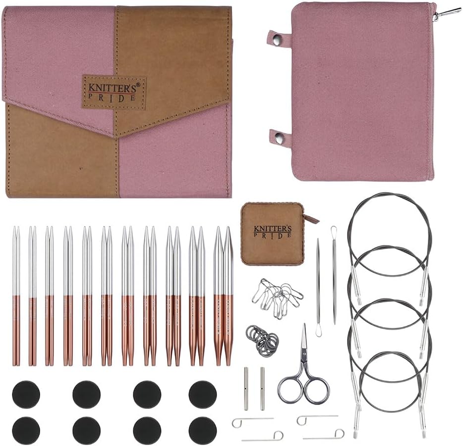 Knitter's Pride Rosemist Regal 交換可能ニードルセット 5インチ (13cm) – 11 US