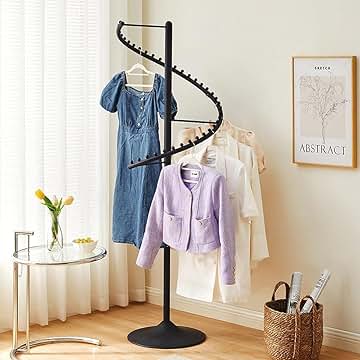 金属製円形ハンガーラック フック付き ‼️専用になります 61tTjt9dnRL._AC_UF350,