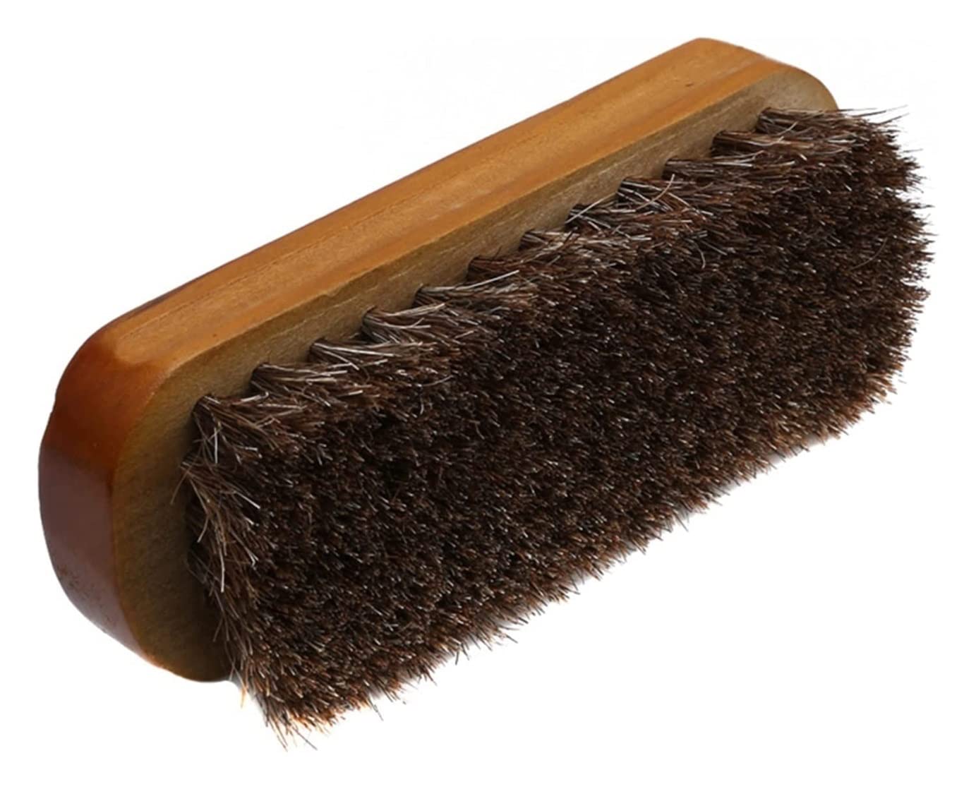 Cepillo for Zapatos, 1 Paquete Cepillo de Crin de Caballo de Madera Herramienta de Pulido Suave de Cuero Natural Cepillo for Zapatos