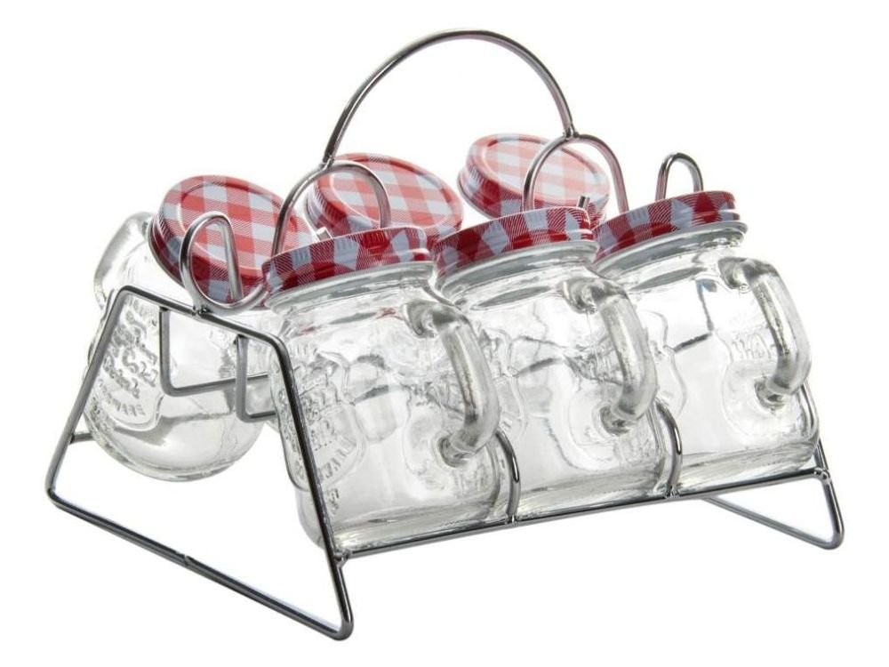 Carrousel à épices 7 pièces métal et verre pour stopper le désordre