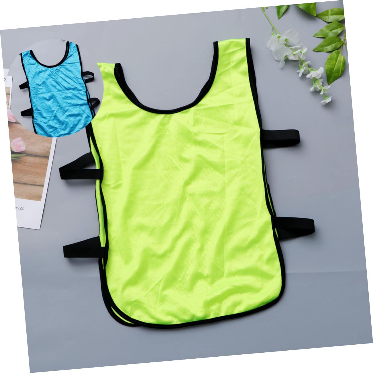 12 Stück Mesh Trainingsweste aus Polyester für Kinder, Sommer