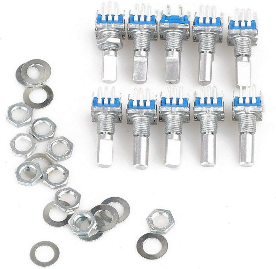 Lathe chuck 30Pcs 15mm Rotary Encoder Switch with Key Switch with 2 Bit Gray Scale Micro Switch