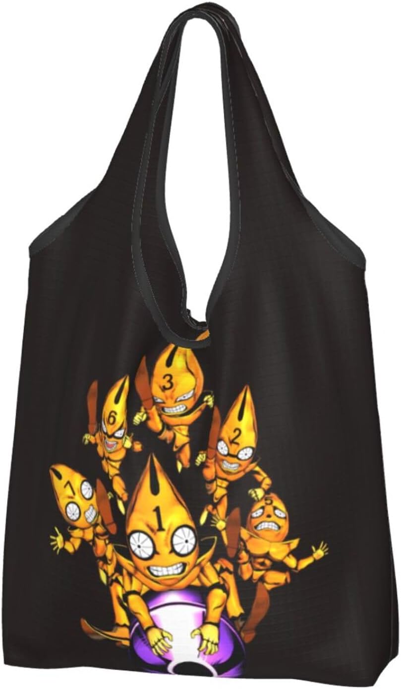 Amazon [NEWNAN] ジョジョの奇妙な冒険 ミスタ 折りたたみ エコバッグ 買い物袋 コンパクト ショッピングバッグ 大容量