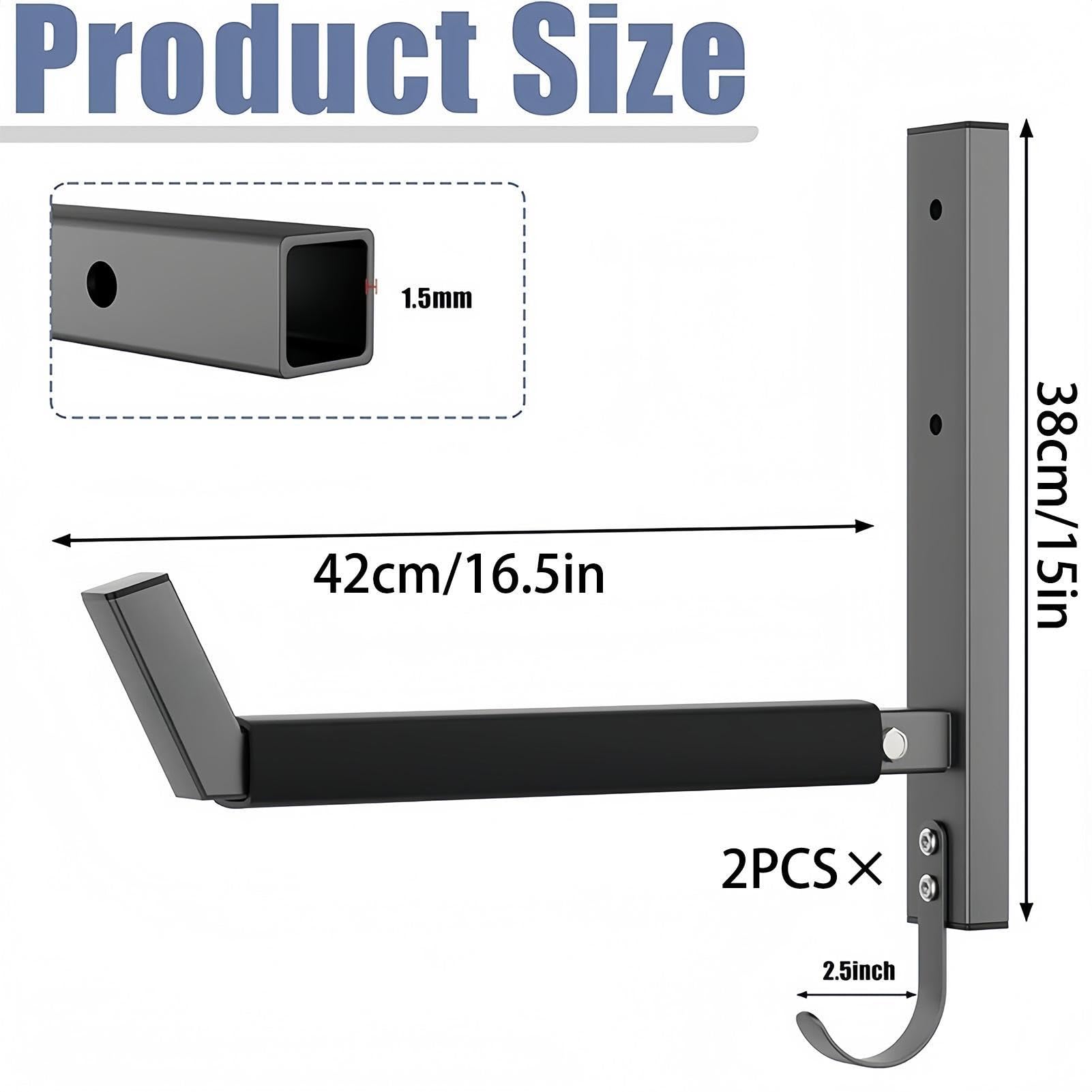Supporto da parete per kayak, set da 2 pezzi, capacità di carico 90 kg, supporto da parete per kayak per interni, per snowboard, canoa, scala, paddle, interni ed esterni, casa, capanno
