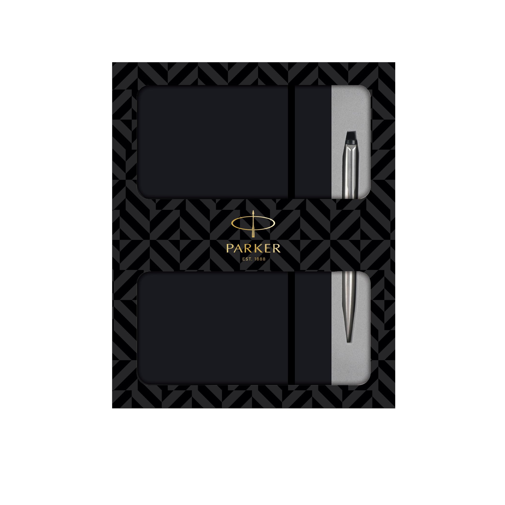 Parker Vector Stainless Steel Chrome Trim Ball Pen and Notebook, Blue Ink, Fine Point - Ideal Gift Set for Professionals and Personal Use-image-46