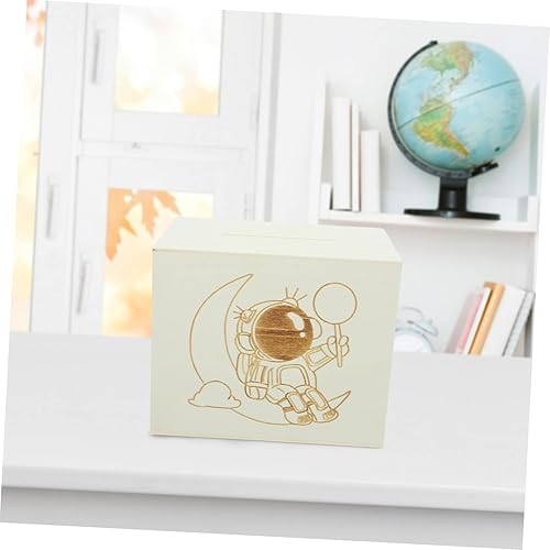 Miniatura 6 de Hucha de madera para dinero, caja de dinero, hucha de madera maciza, alcancía extra grande para adultos, hucha para amantes de la alcancía de madera