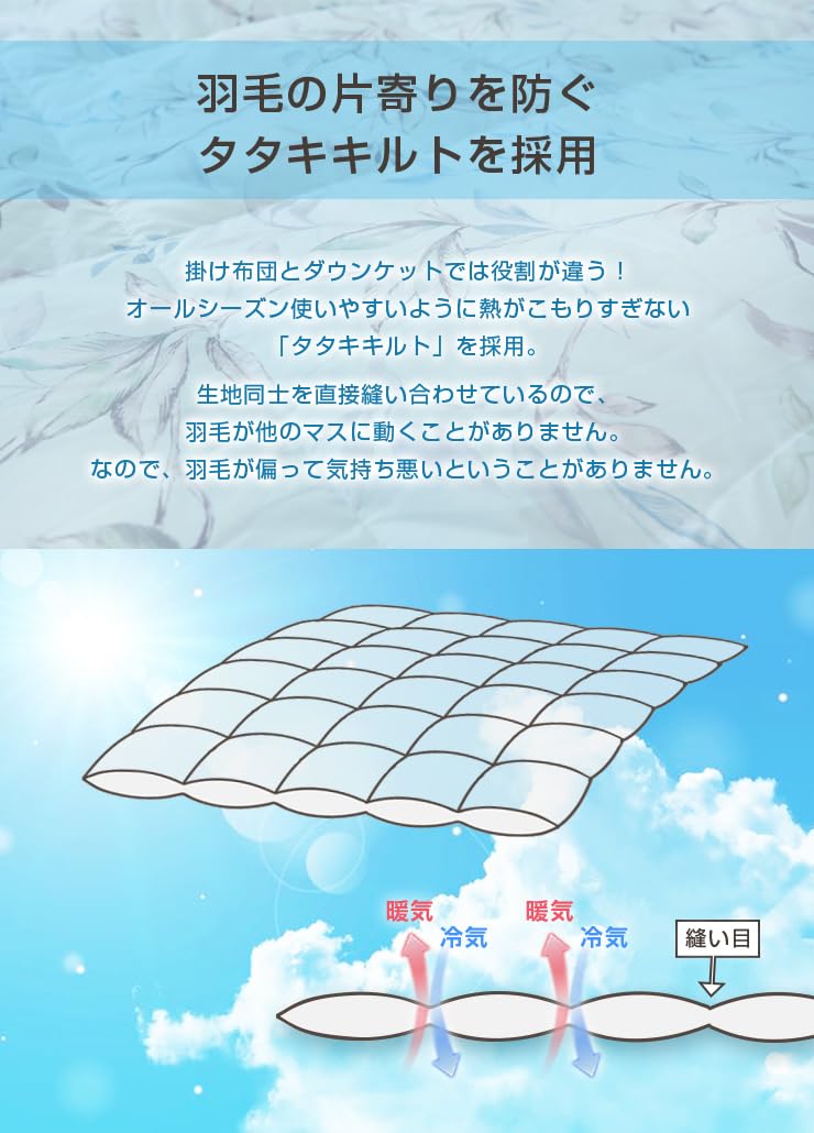 丸八真綿　肌掛け布団　羽毛布団　シングルサイズ ブルーダウン　高級　羽毛掛け布団 Amazon｜丸八真綿 ダウンケット ダウン70% 羽毛肌掛け布団