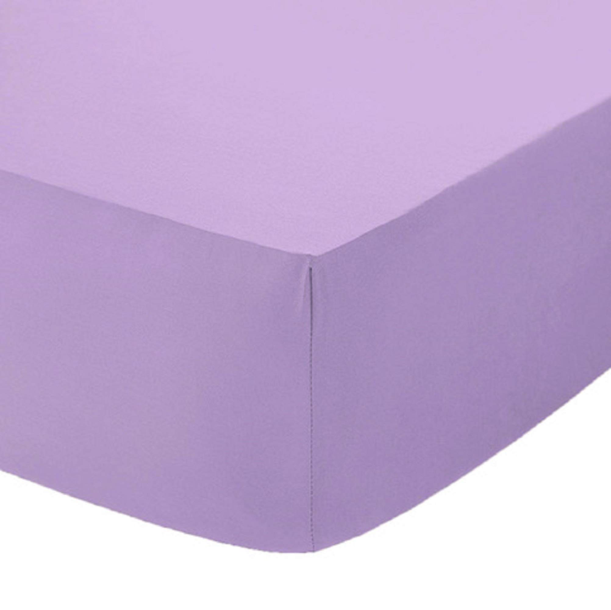 Comfy Nights Extra Deep 40Cm PolyCotton Easy Care Pecale Fitted Sheet Or Pillow Pair, Pillow Pair - Lilac — image 1