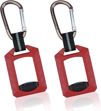MELOTOUGH 2pcs Zip Tie Holder,Zip Tie Organizer for Zipties Arrangement, Cable Tie Holder Multi-Purpose Indoor and Outdoor UseRed