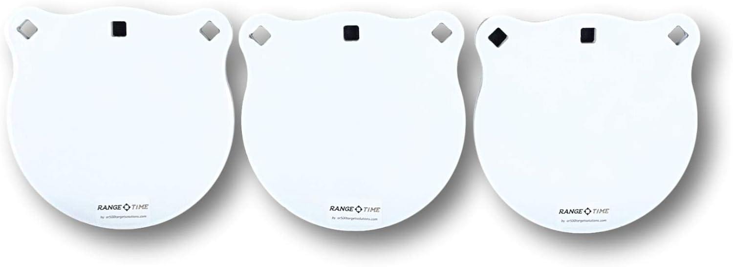 RANGETIME Targets Laser Cut AR500 Steel Gong Targets
