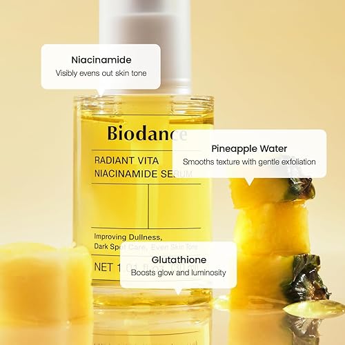 Miniatura 6 de BIODANCE Radiant Vita - Suero de niacinamida, para un cuidado uniforme de manchas oscuras con vitamina C, hidratante para pieles sensibles, suero de