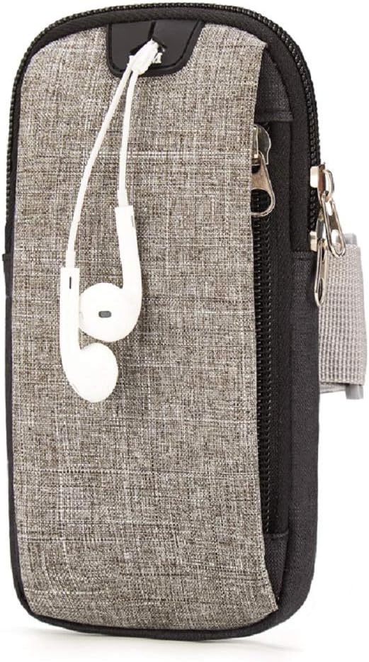 Running Armband Phone Holder Bag with Headphone Slot for iPhone 12/12 Pro/11/11 Pro Max/XR/XS/8/7/6 Plus Samsung Galaxy S9/S10 Plus Up to 6.5", Sports Armband for Gym, Biking, Jogging