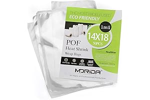 MORIDA 50 Pcs Premium Heat Shrink Wrap Bags