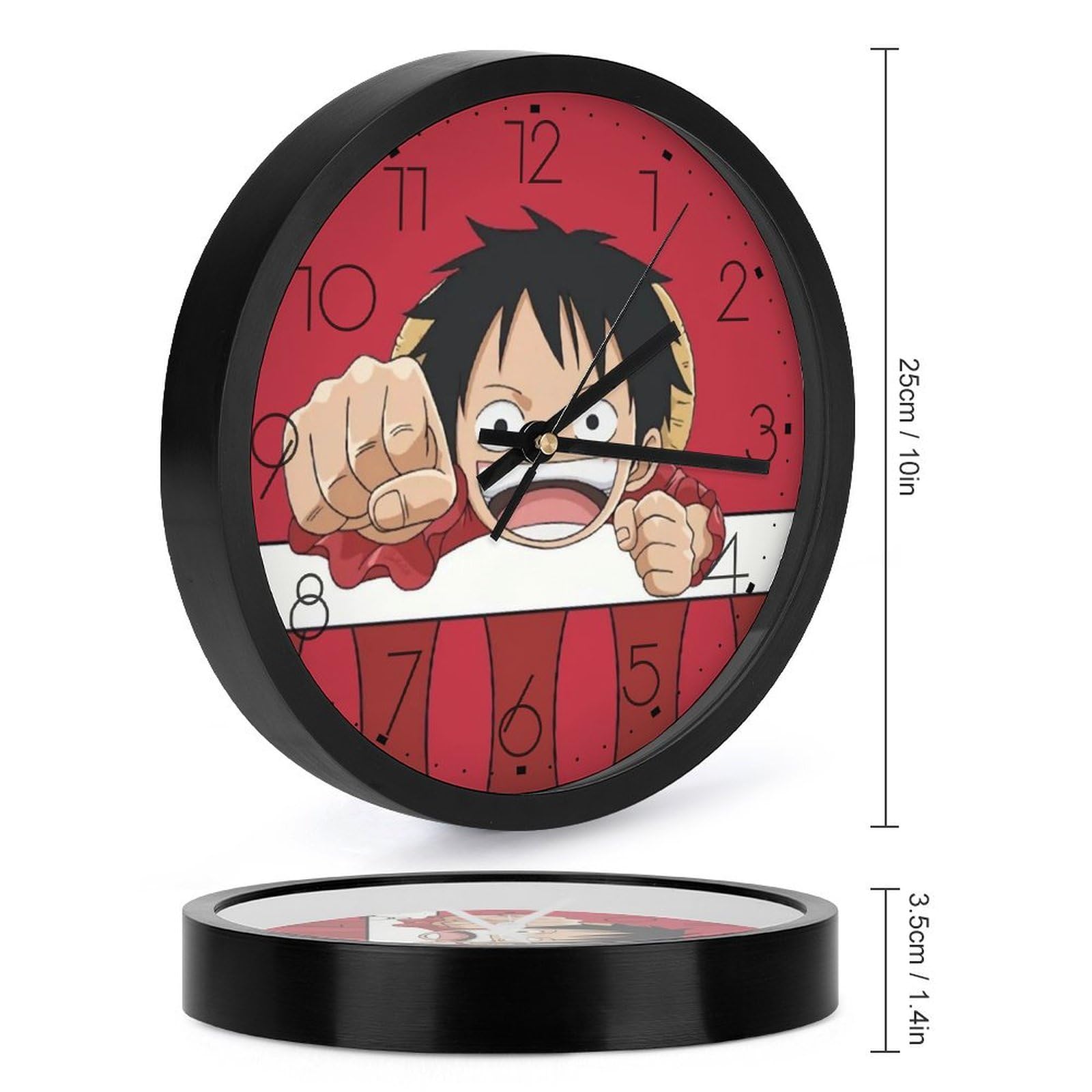 Amazon.co.jp: 掛け時計 ワンピース ONE PIECE ルフィ 壁掛け時計 時計