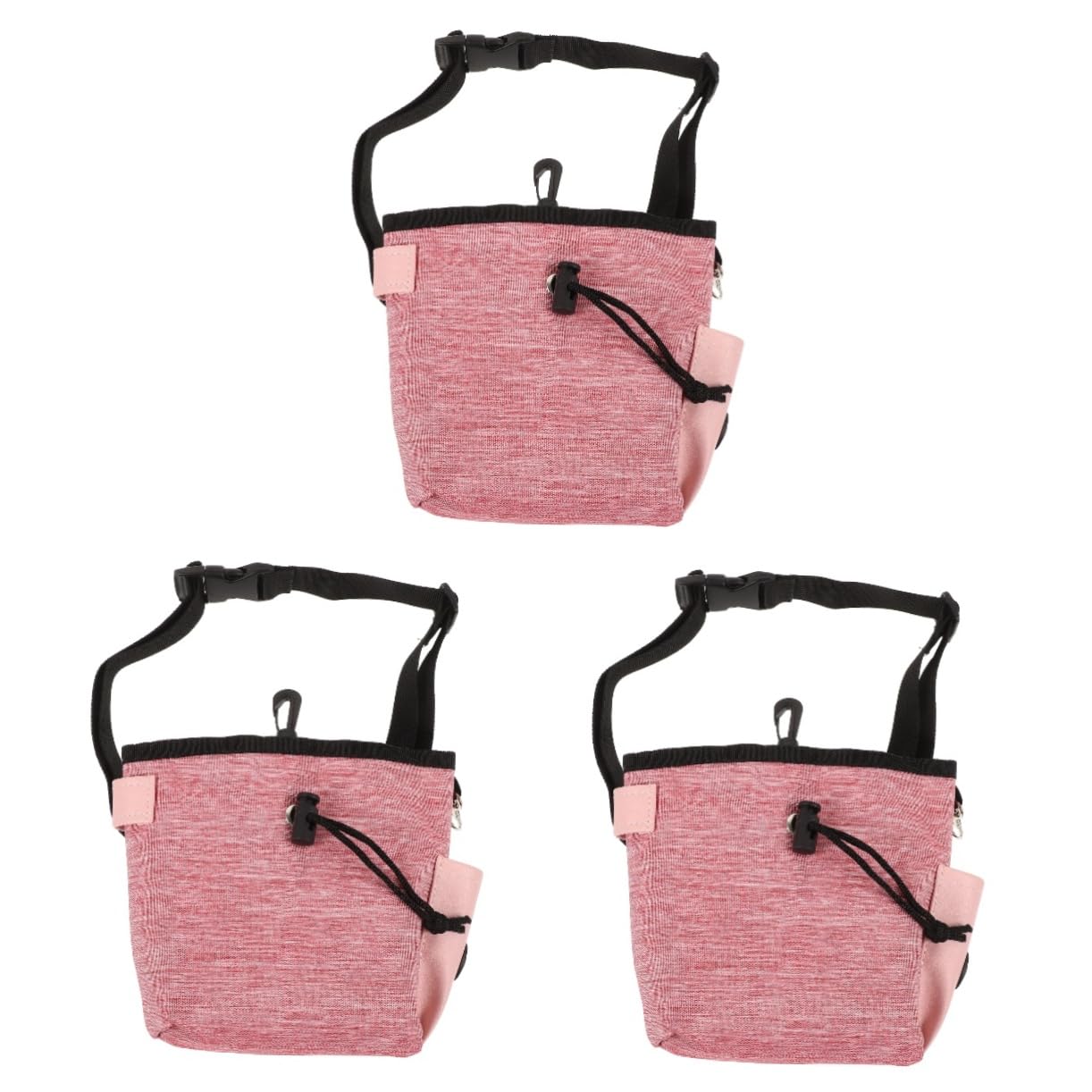 HANABASS 3piezas Bolsa De Adiestramiento para Riñonera Portátil para Snacks y Conveniente para Paseos Compartimentos para Desechos y Accesorios