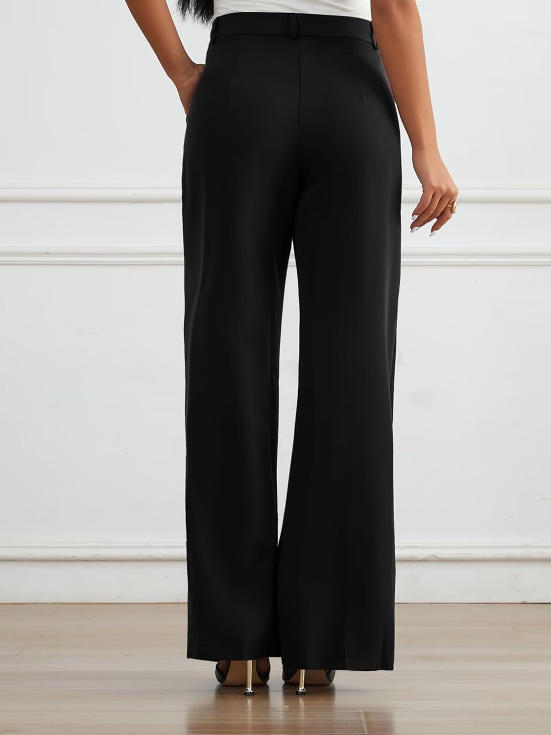 Dress Pants for Women Wide Leg High Waisted Straight Slacks Work Trousers - Image 7