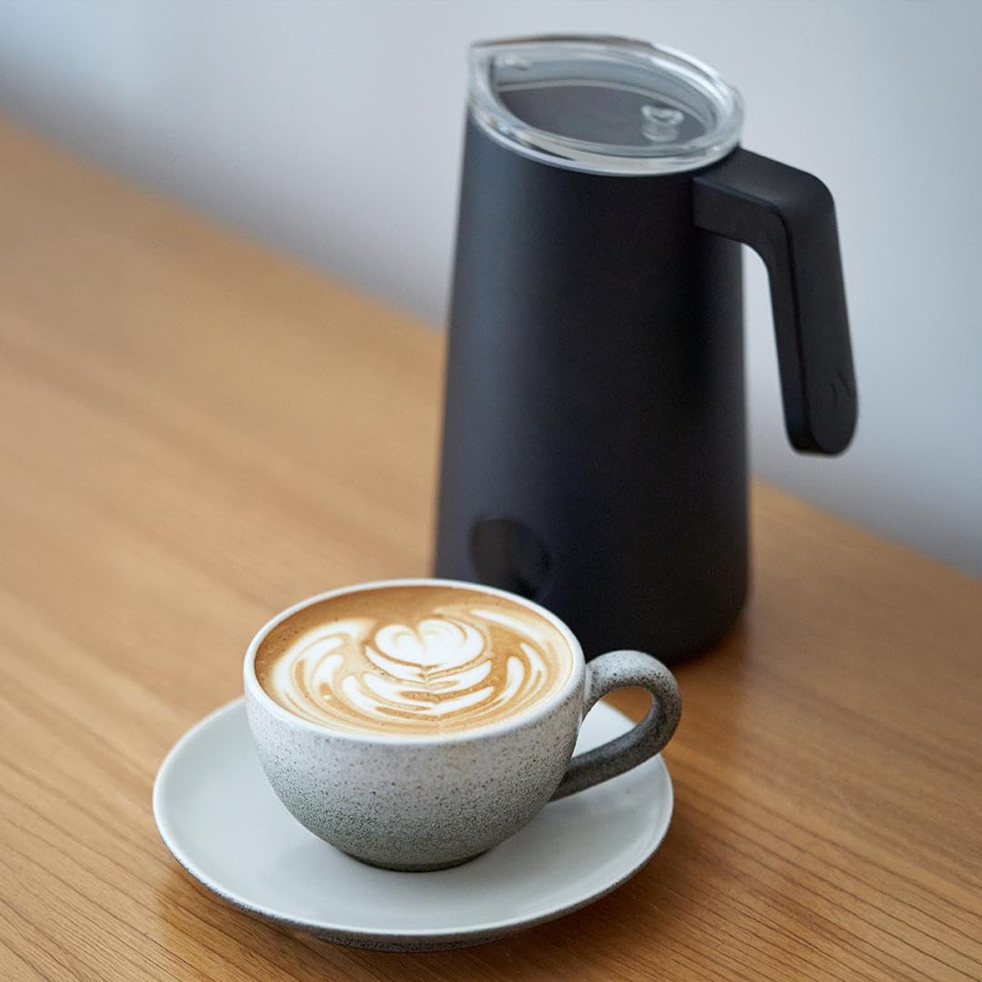 Subminimal NanoFoamer PRO, Mousseur à Lait électrique Mains Libres, Mousse de Lait Professionnelle pour Latte Art, Compatible avec Lait et Alternatives Végétales, Inclut une MasterClass